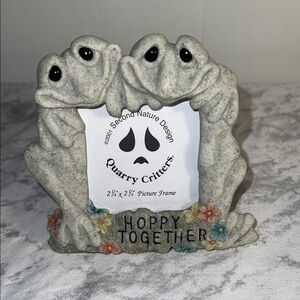 Second Nature Design Quarry Critters Hoppy Together Frog Frame 2001